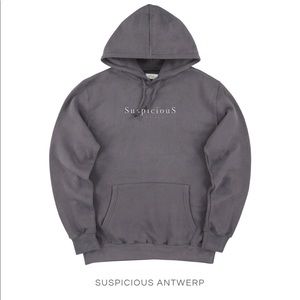 Suspicious Antwerp vintage eggplant hoodie